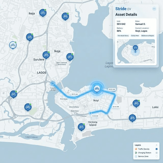 Stride EV Asset Tracking Dashboard